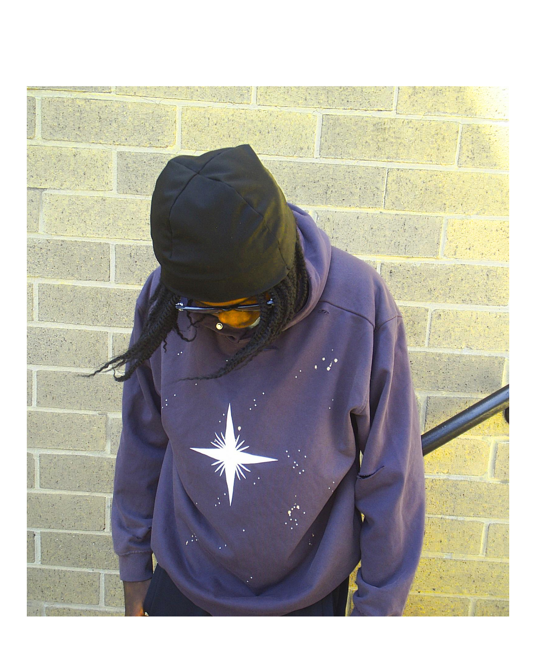 One Man Army star hoodie(no pockets)