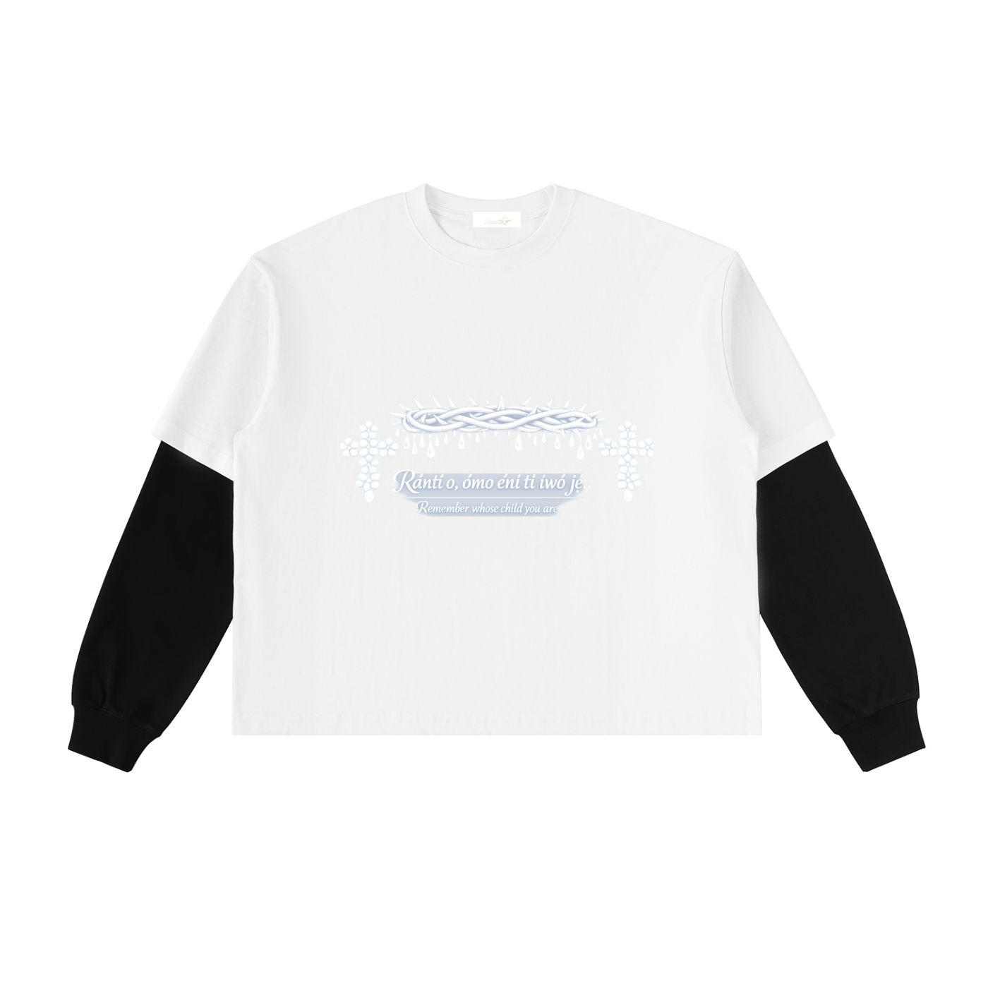 One Man Army Inspired Layered Contrast Sleeve T-Shirt(Surprise drop)