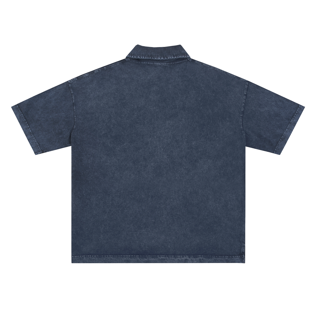 One Man Army Flower Polo T-Shirt