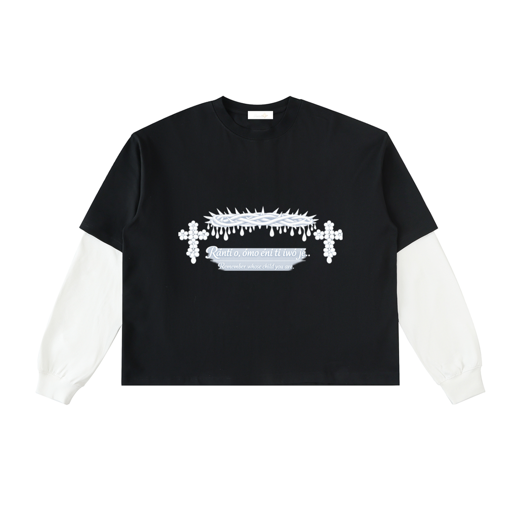 One Man Army Inspired Layered Contrast Sleeve T-Shirt(Surprise drop)