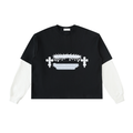 One Man Army Inspired Layered Contrast Sleeve T-Shirt(Surprise drop)