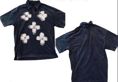 One Man Army Flower Polo T-Shirt